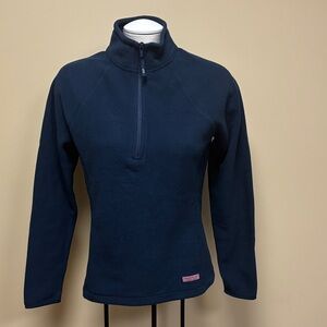 Vineyard Vines Navy Fleece 1/4 Zip Women’s Small